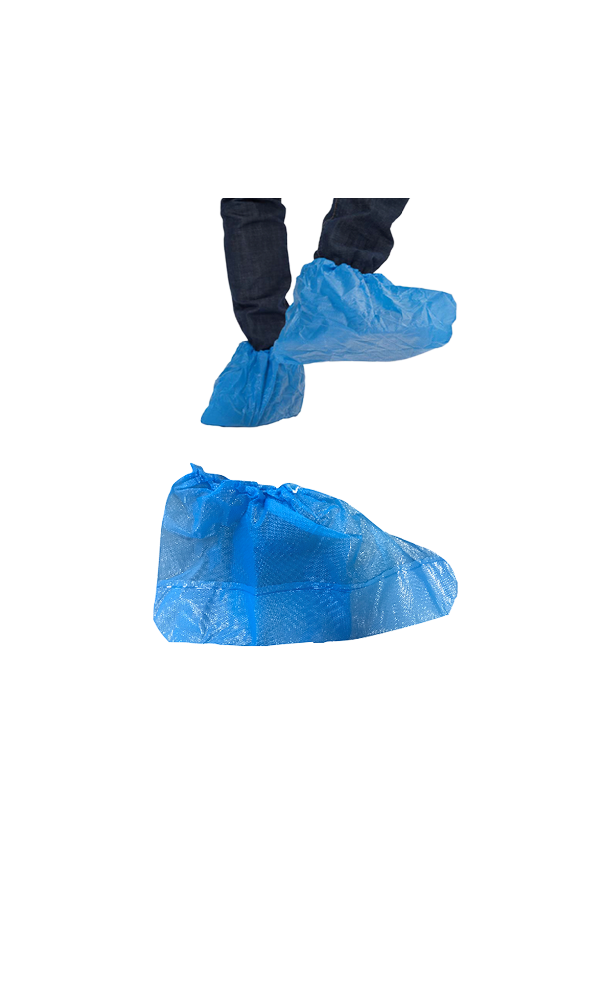 Overshoe PE film 25 cm blue